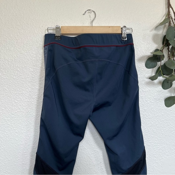 IVY PARK- Mesh Insert Logo Band Navy Leggings M - Picture 5 of 7